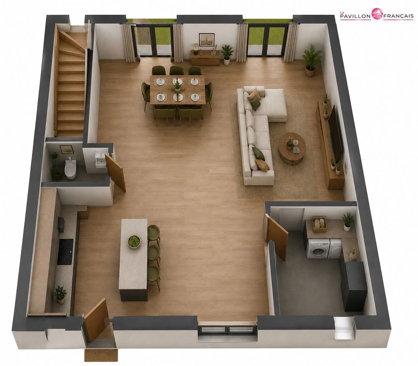 Maison neuve 105 m² à Bouleurs (77580)