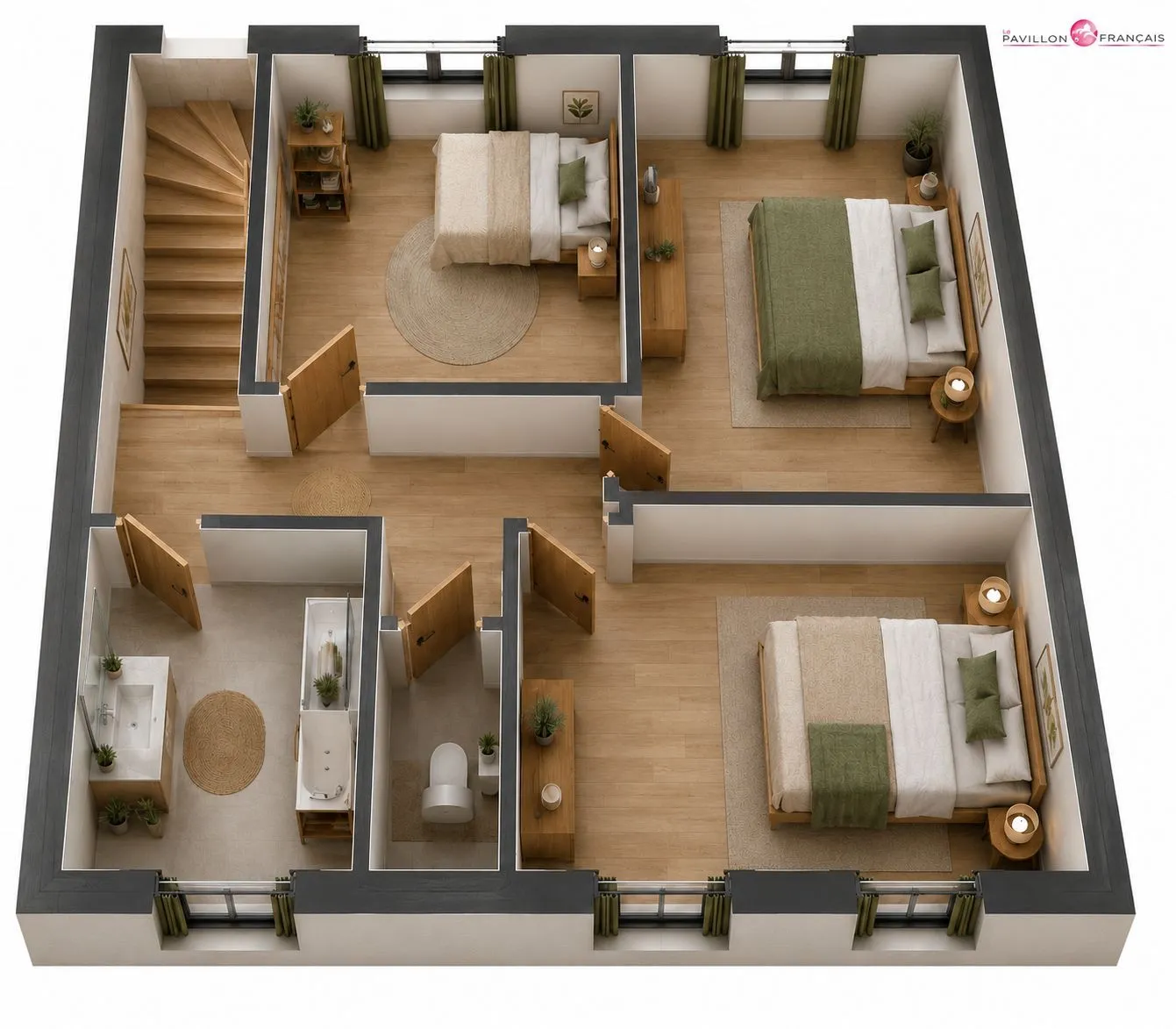Maison neuve 105 m² à Bouleurs (77580)