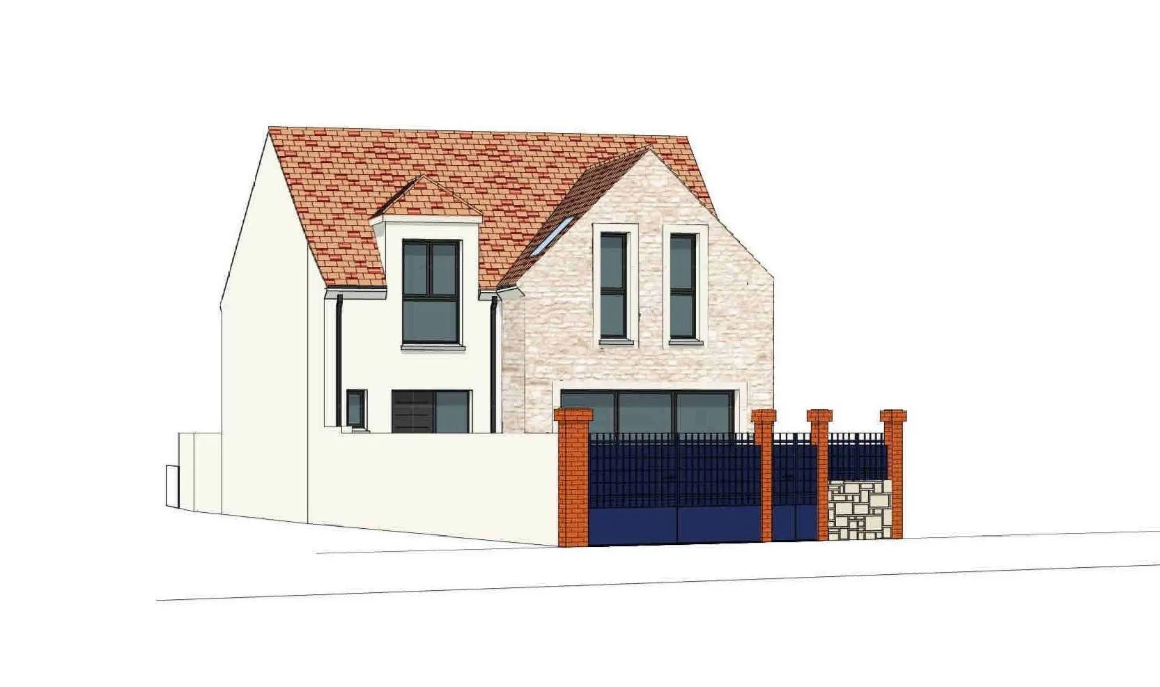 Maison neuve 119 m² à Noisy-le-Roi (78590)