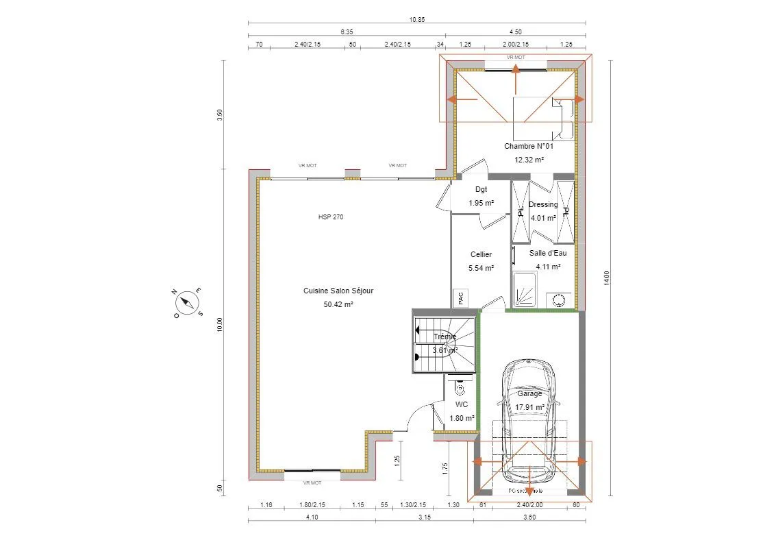 Maison neuve 165 m² à Villiers-sur-Marne (94350)