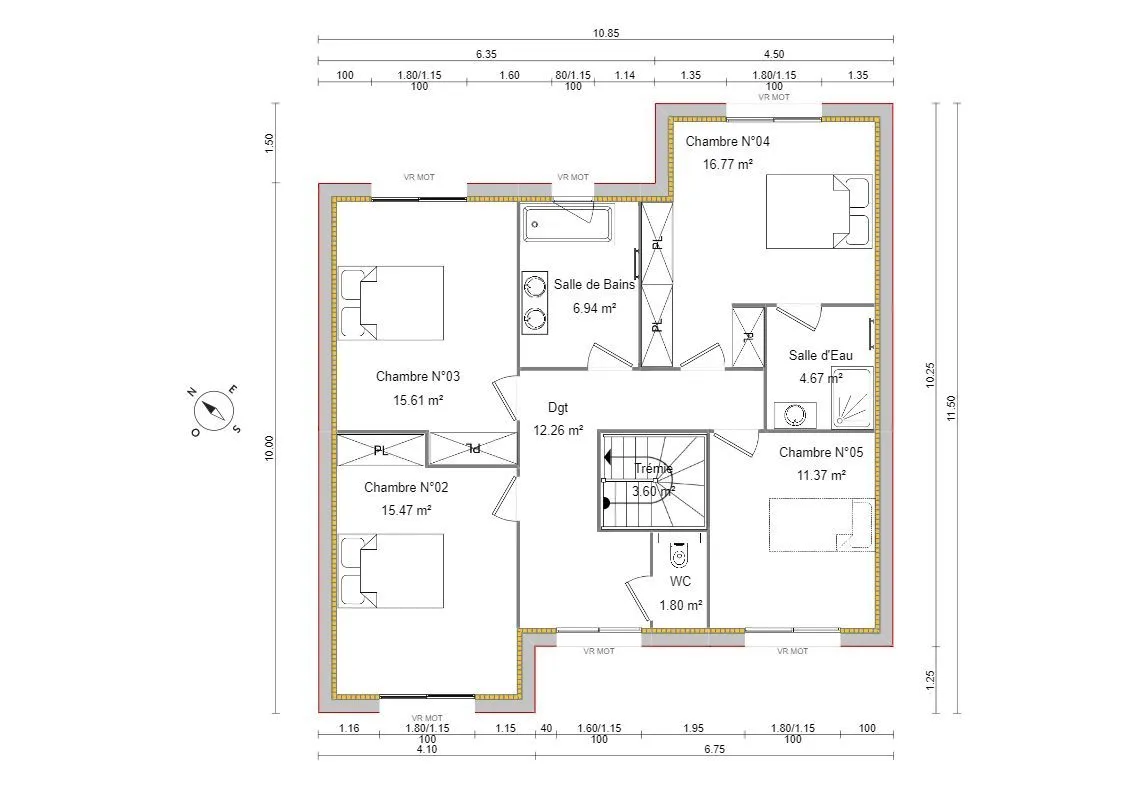 Maison neuve 165 m² à Villiers-sur-Marne (94350)