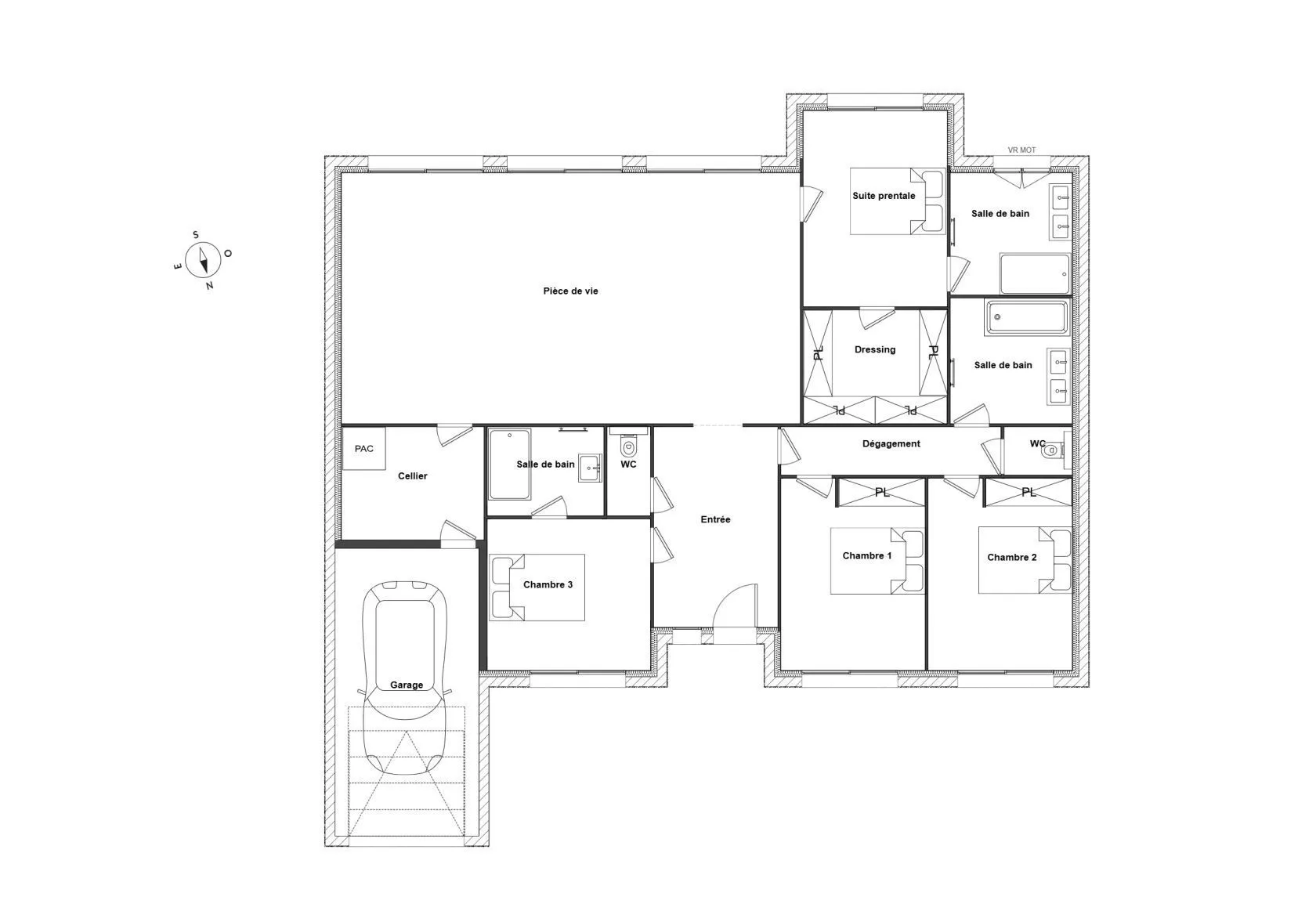 Maison neuve 147 m² à Saint-Fiacre (77470)
