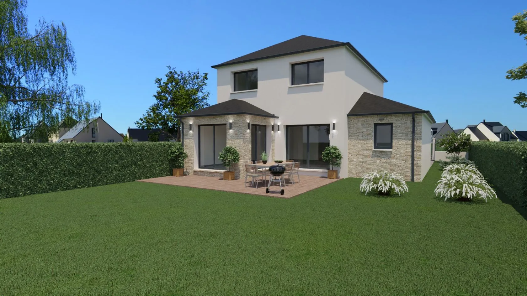 Maison neuve 125 m² à Bouleurs (77580)