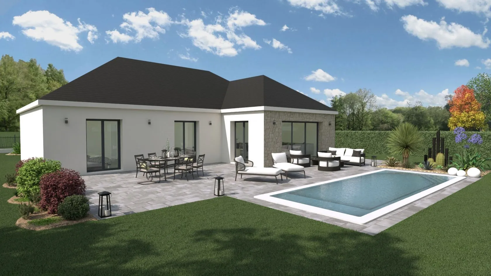 Maison neuve 130 m² à Cély (77930)