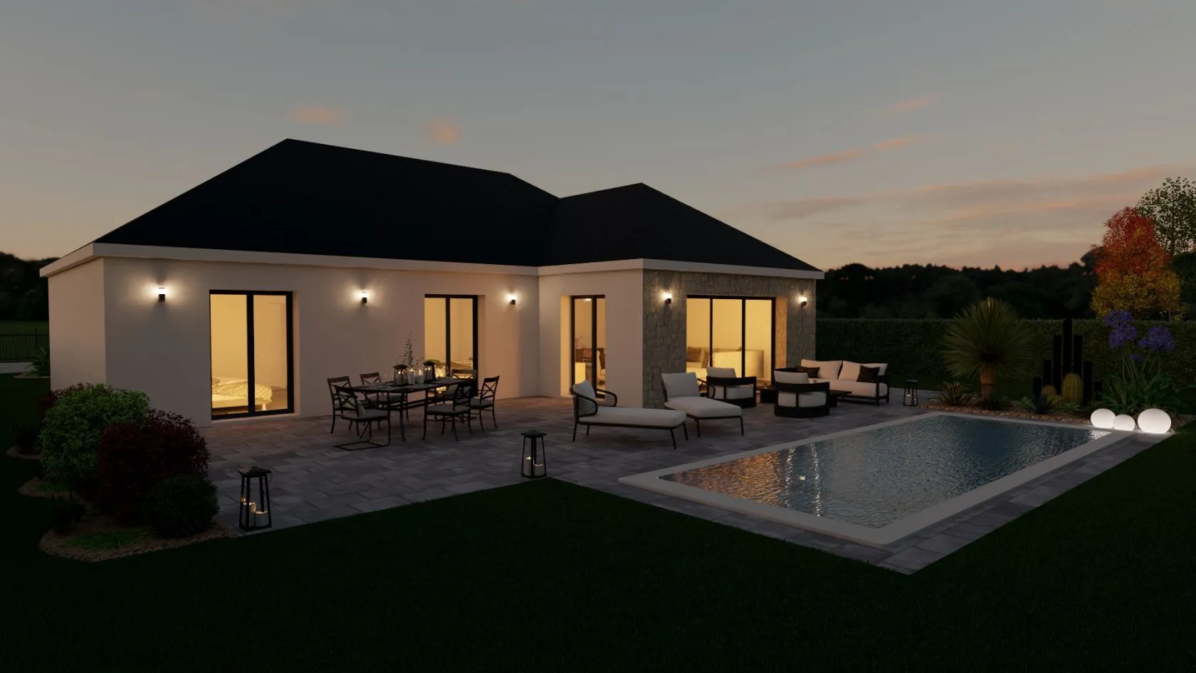 Maison neuve 130 m² à Cély (77930)