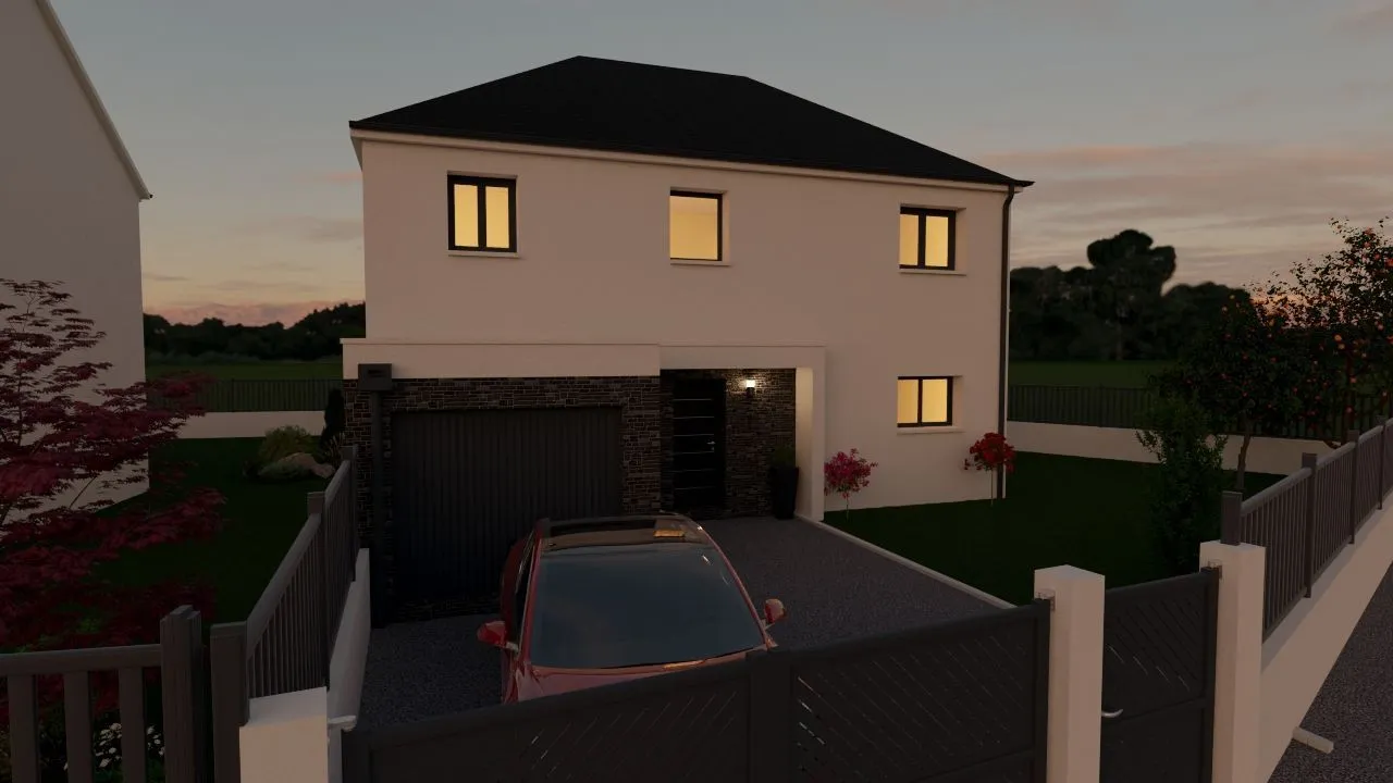 Maison neuve 140 m² à Noisy-sur-École (77123)