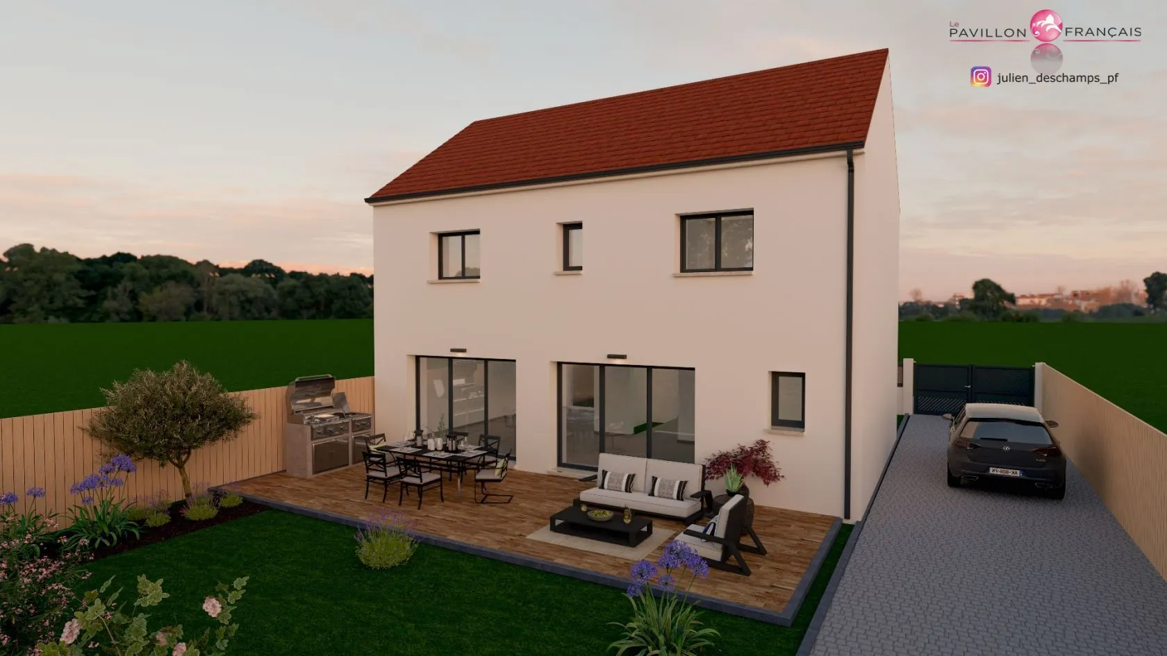 Maison neuve 120 m² à Thoiry (78770)