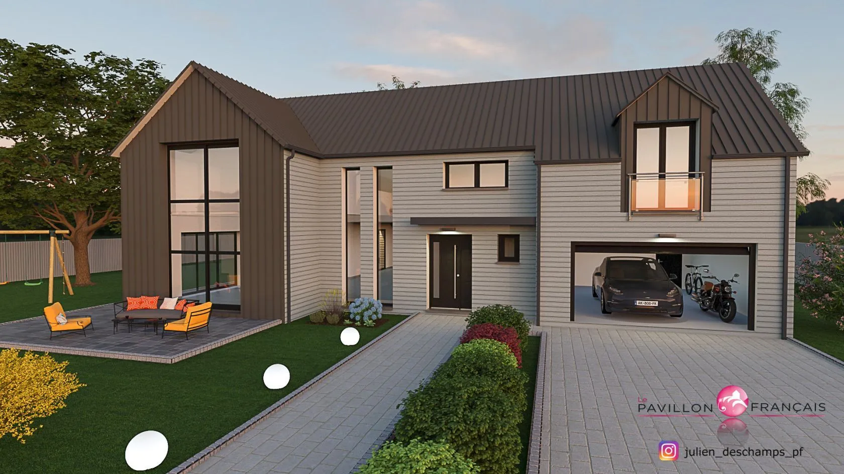 Maison neuve 180 m² à Feucherolles (78810)