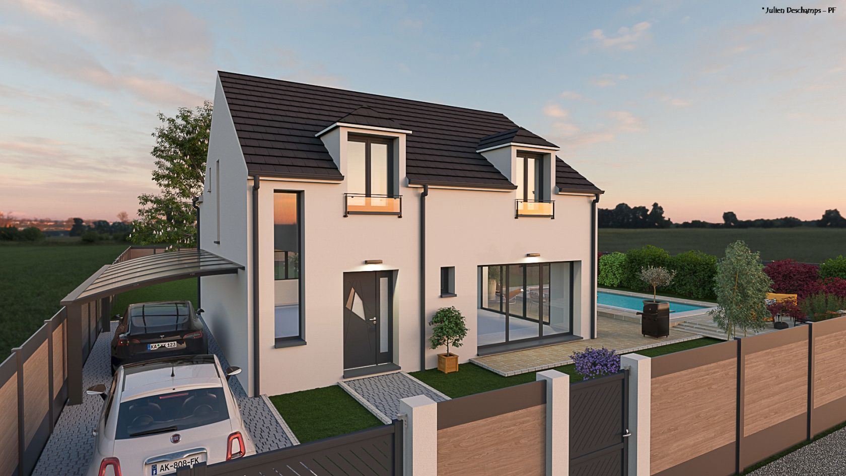 Maison neuve 130 m² à Maule (78580)