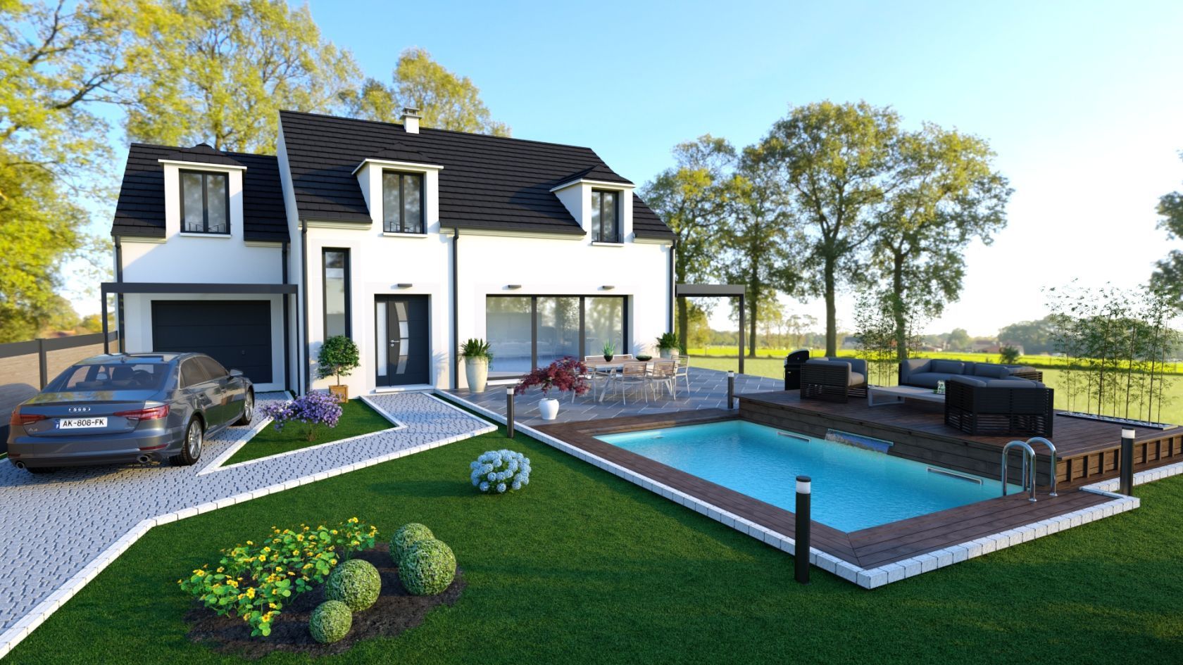 Maison neuve 150 m² à Maule (78580)