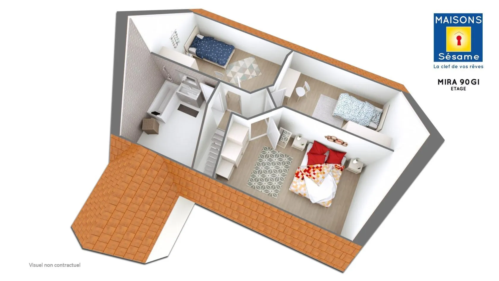 Maison neuve 87 m² à Guibeville (91630)