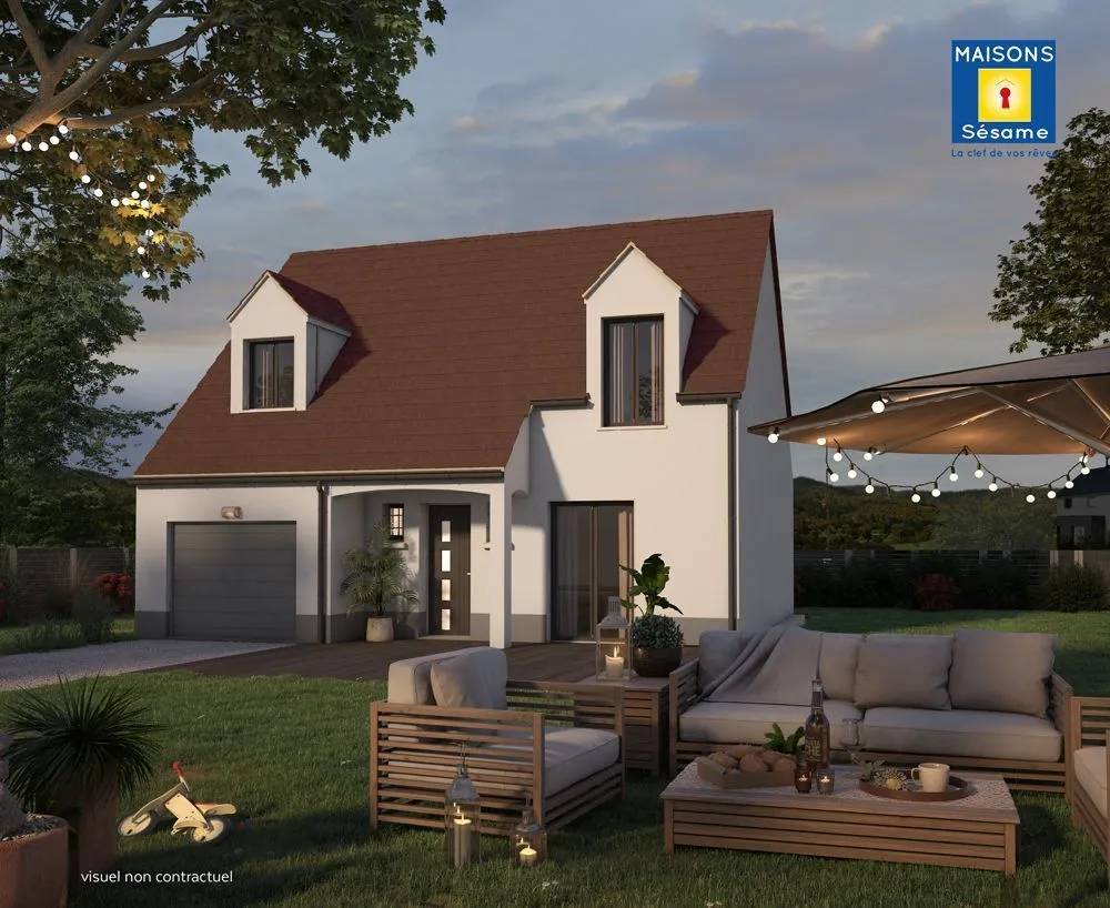 Maison neuve 98 m² à Saintines (60410)