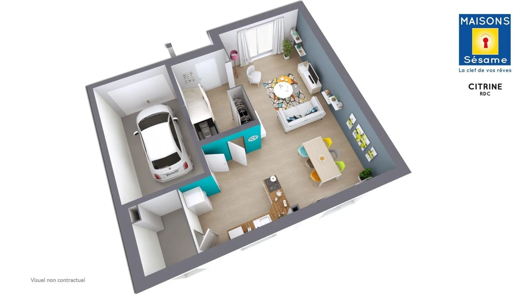 Maison neuve 97 m² à Boullay-les-Troux (91470)