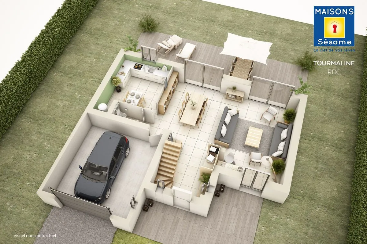 Maison neuve 124 m² à Dammartin-en-Serve (78111)