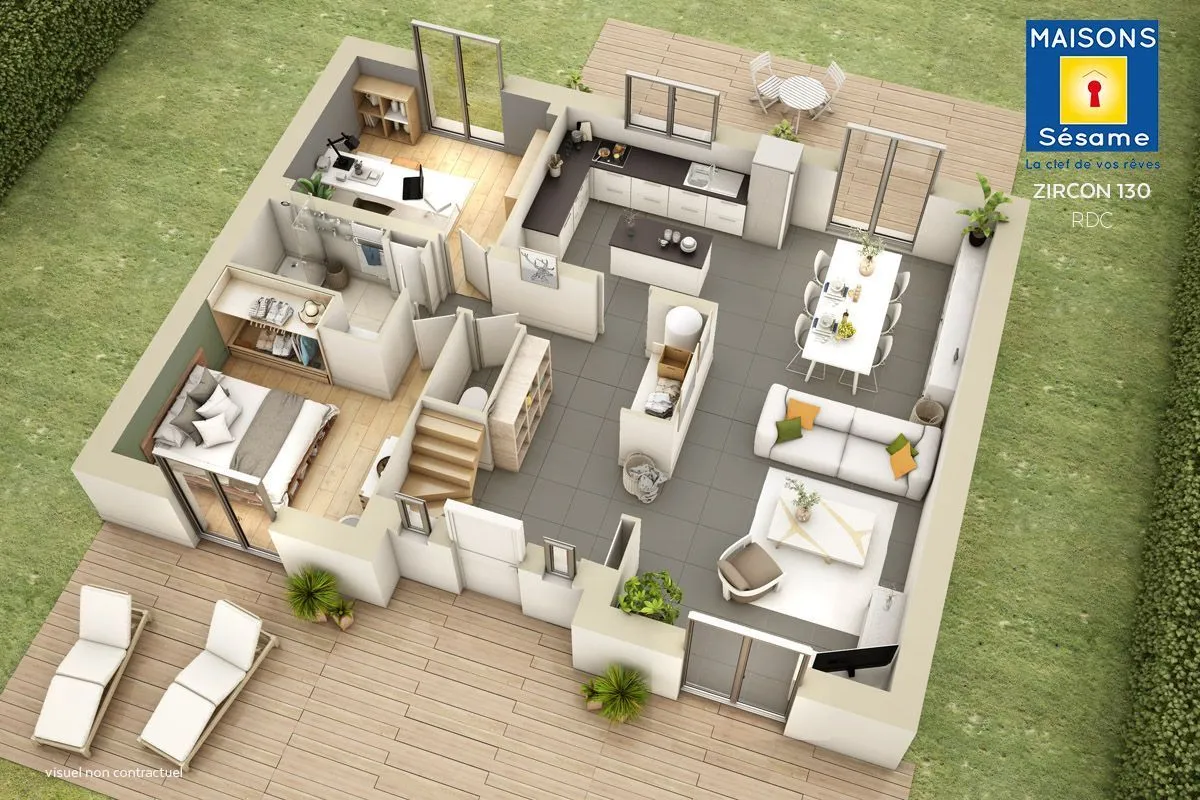 Maison neuve 125 m² à Thomery (77810)