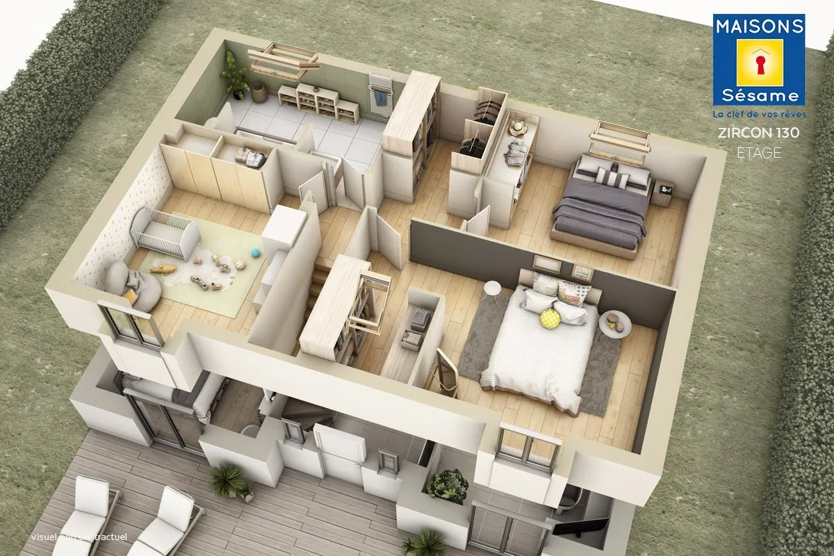Maison neuve 125 m² à Thomery (77810)