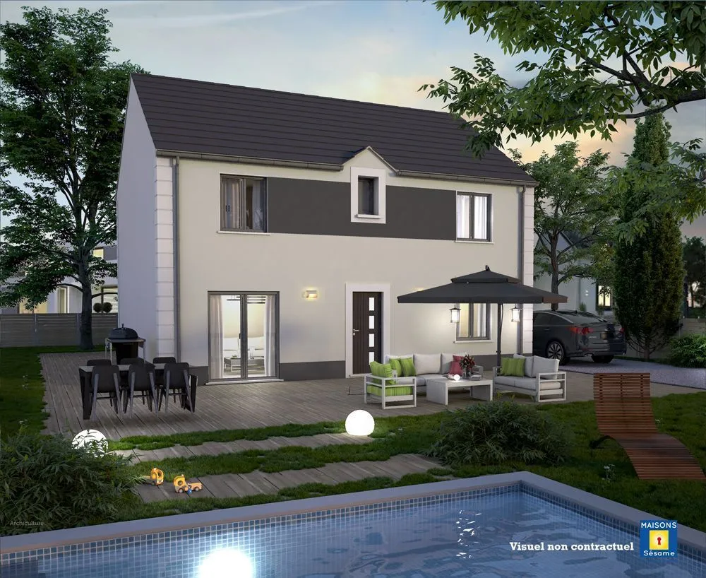 Maison neuve 158 m² à Grisy-Suisnes (77166)