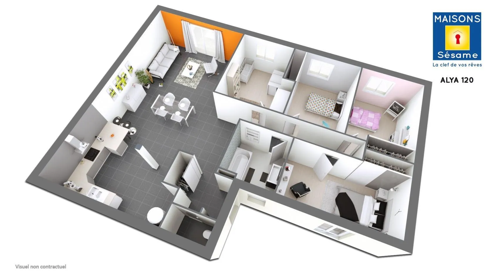 Maison neuve 117 m² à Boussy-Saint-Antoine (91800)