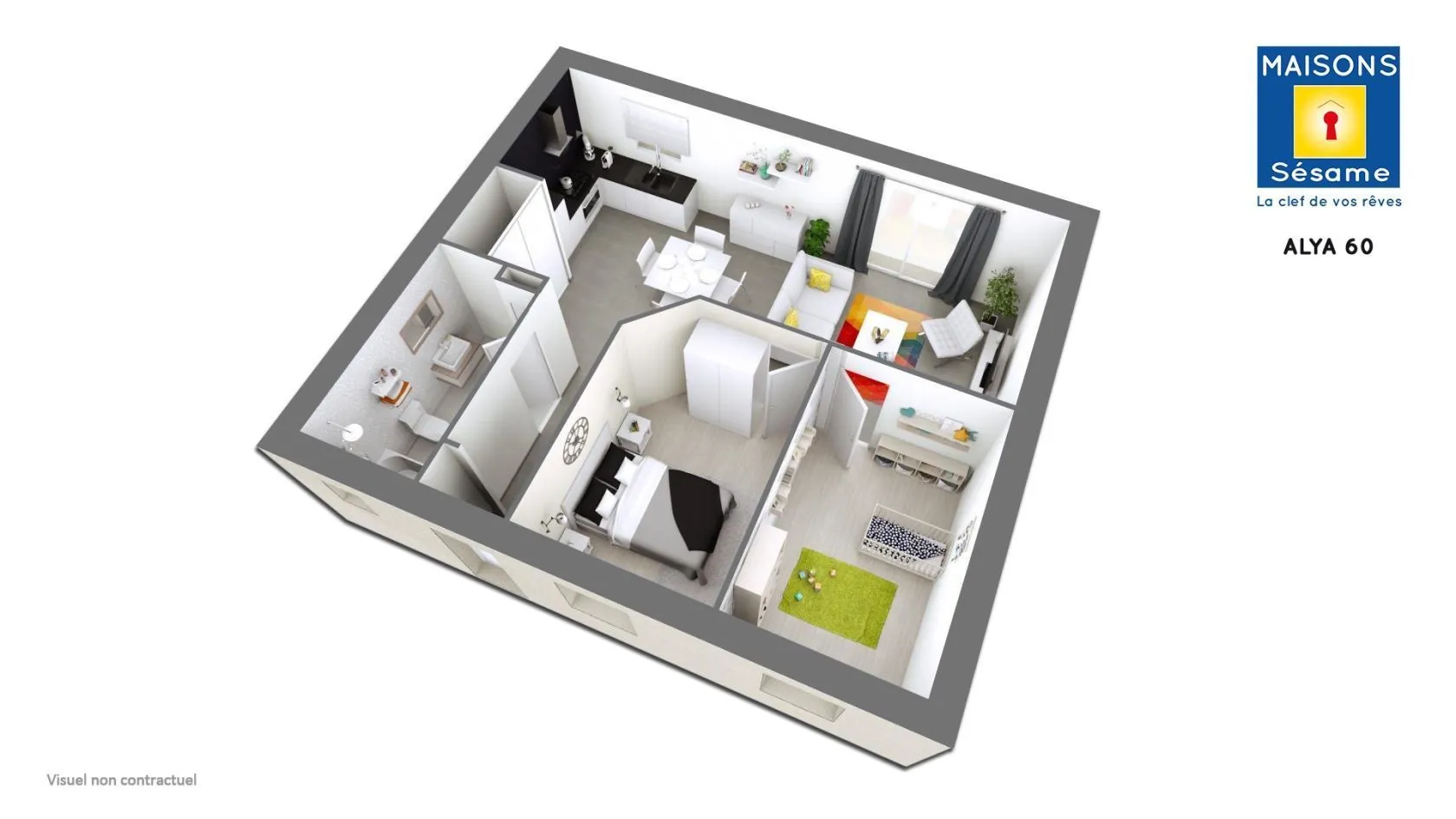 Maison neuve 60 m² à Baulne (91590)