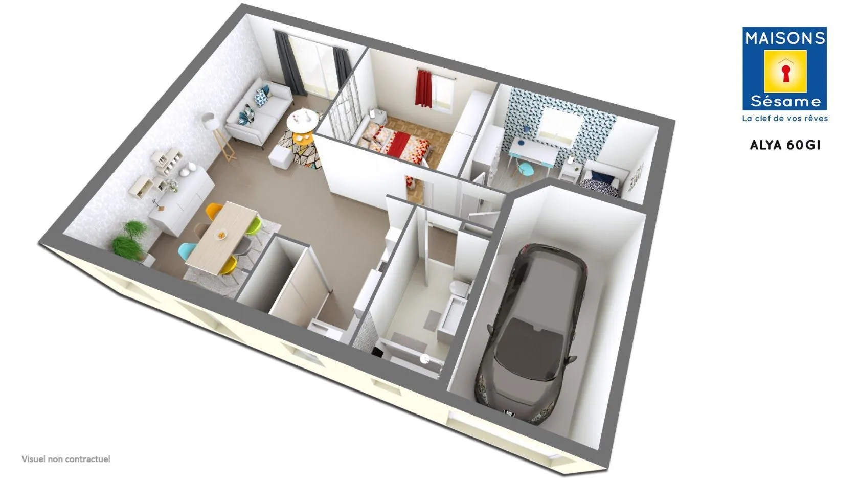 Maison neuve 65 m² à Oncy-sur-École (91490)