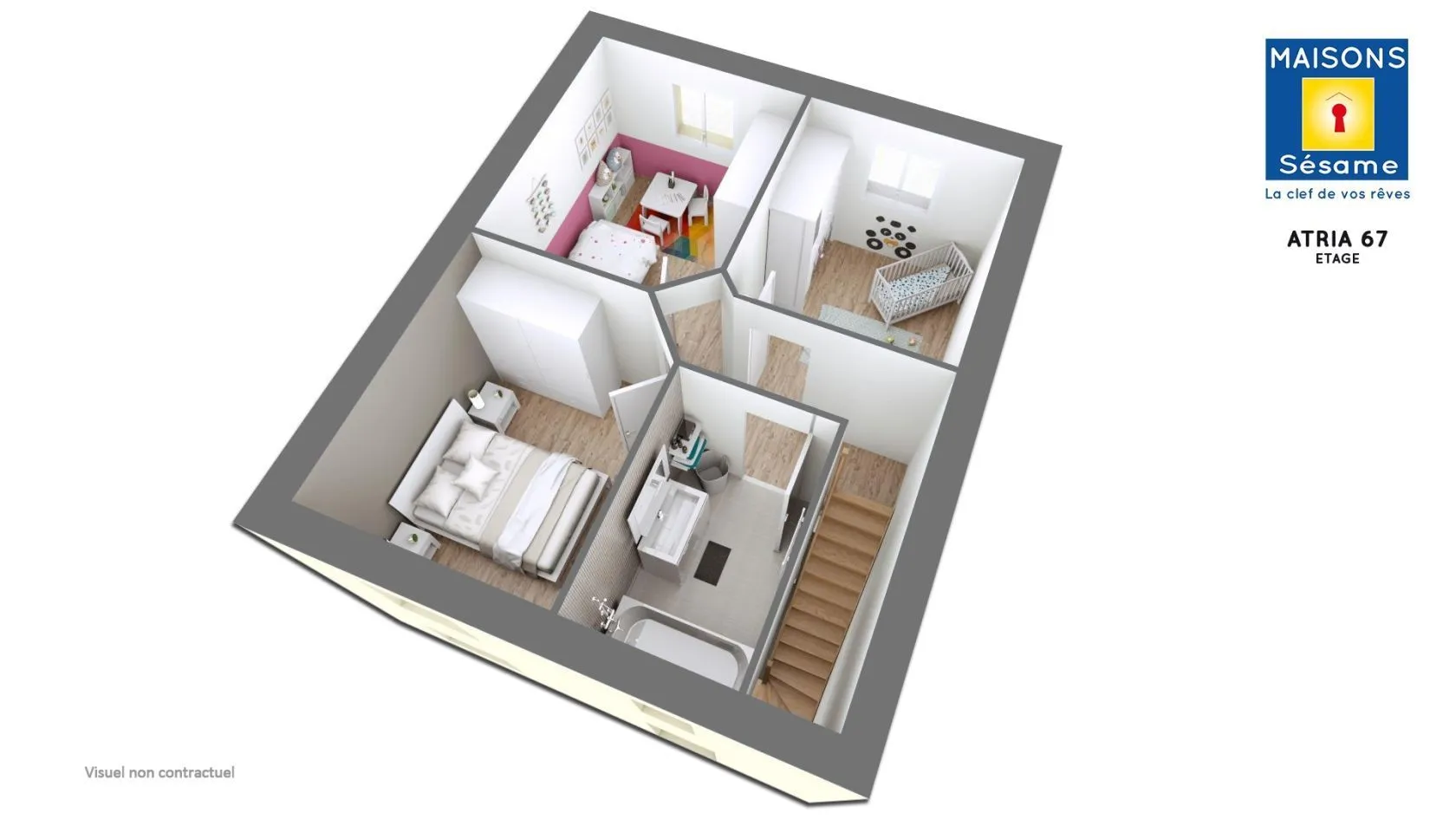 Maison neuve 68 m² à Rouvres (77230)