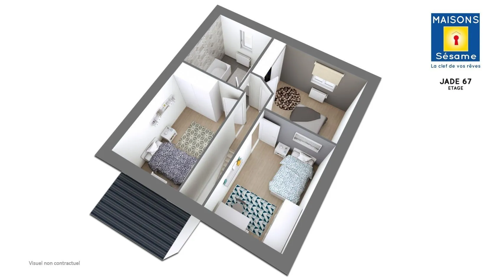 Maison neuve 67 m² à Saint-Pathus (77178)