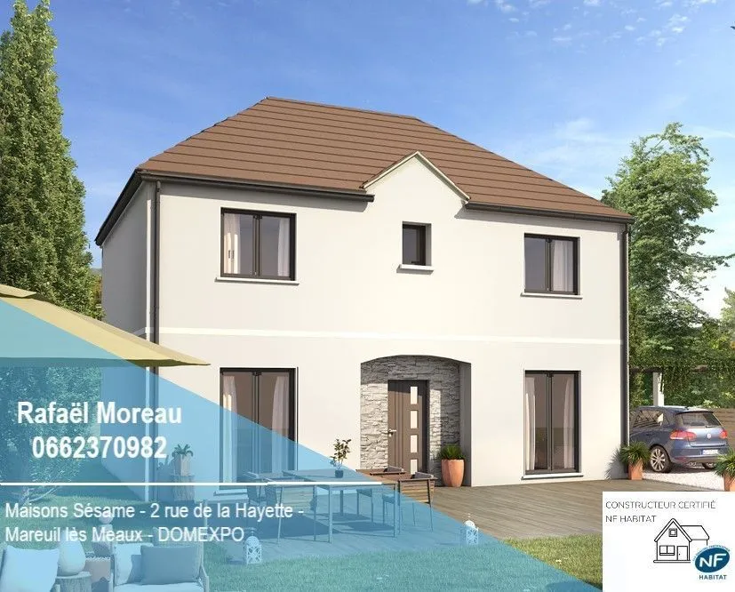 Maison neuve 100 m² à Grisy-Suisnes (77166)