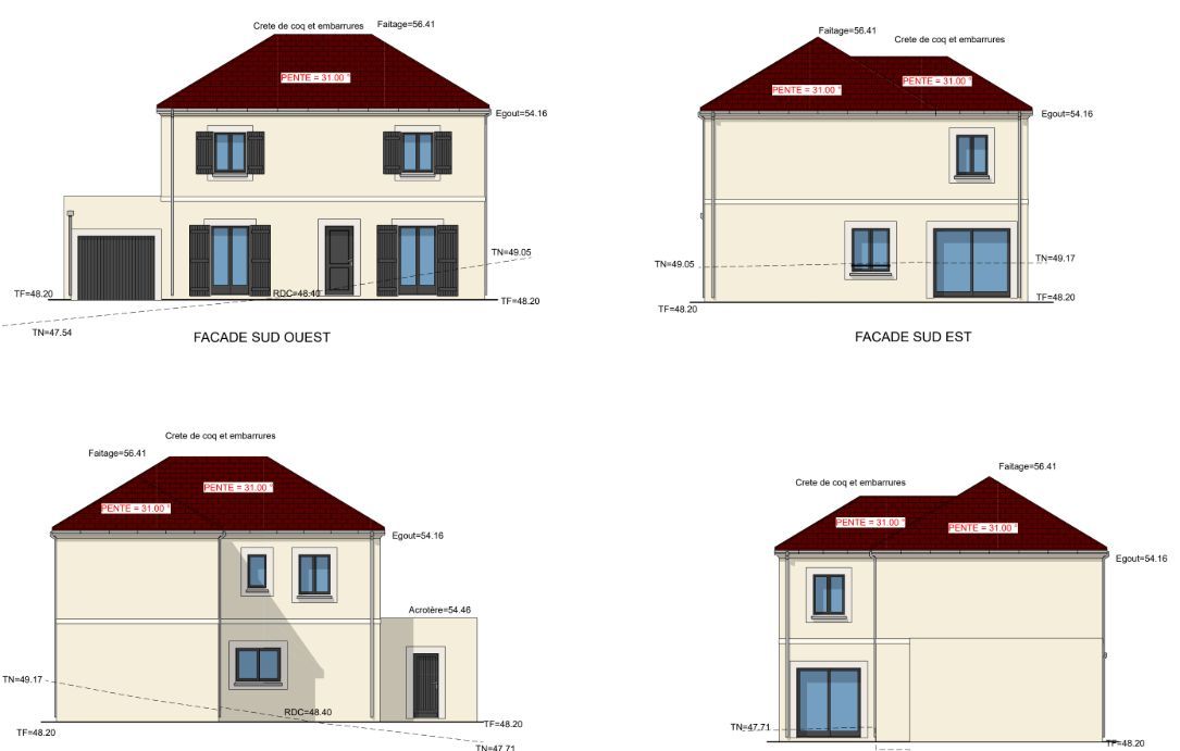 Maison neuve 132 m² à L'Isle-Adam (95290)