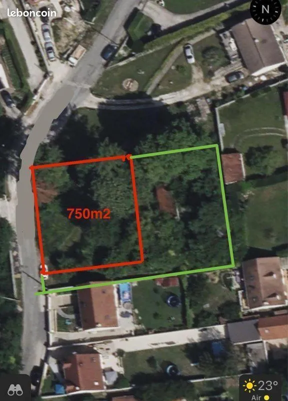 Terrain à bâtir 750 m² à Champagne-sur-Seine (77430)