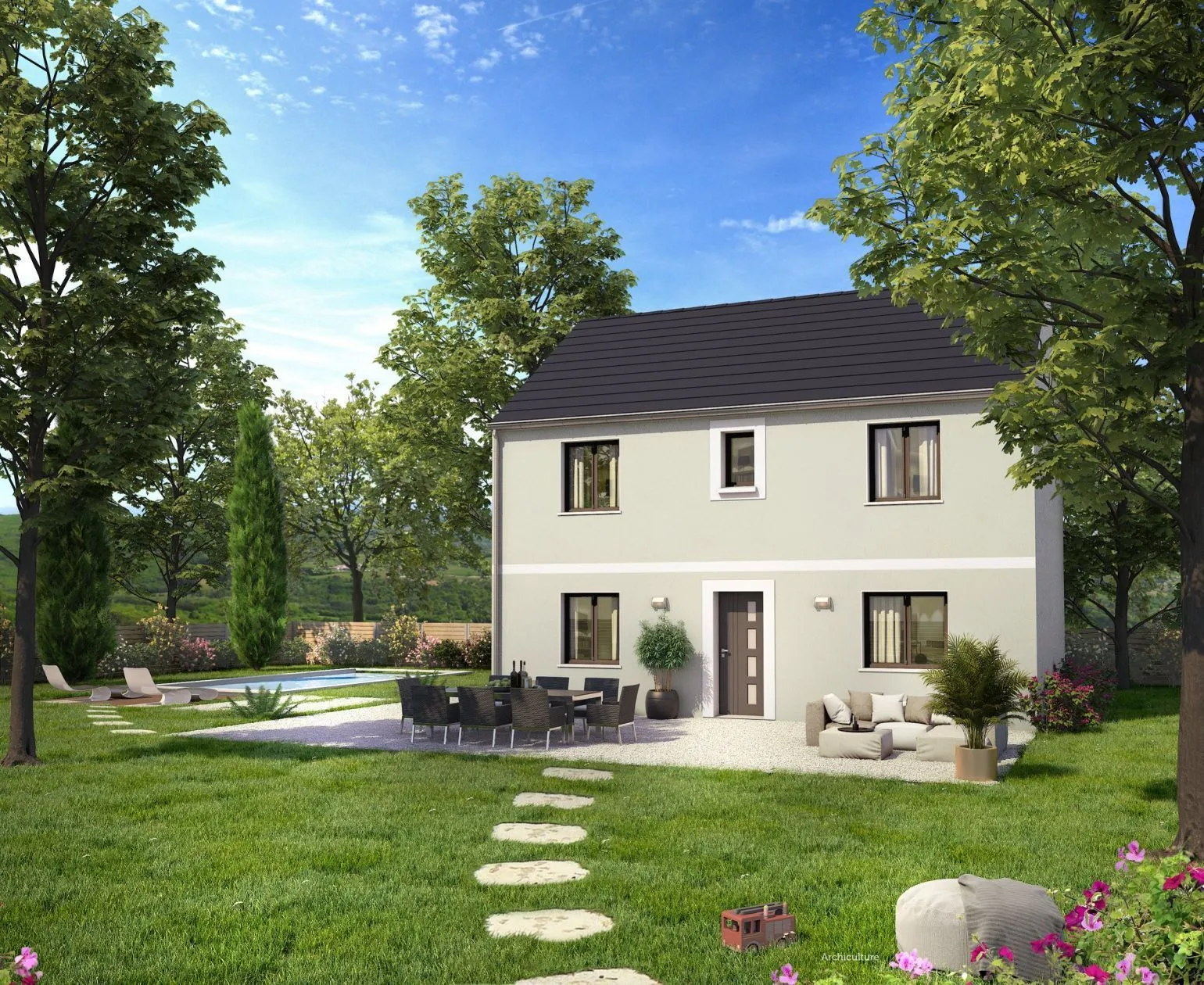 Terrain à bâtir 414 m² à Saint-Vrain (91770)