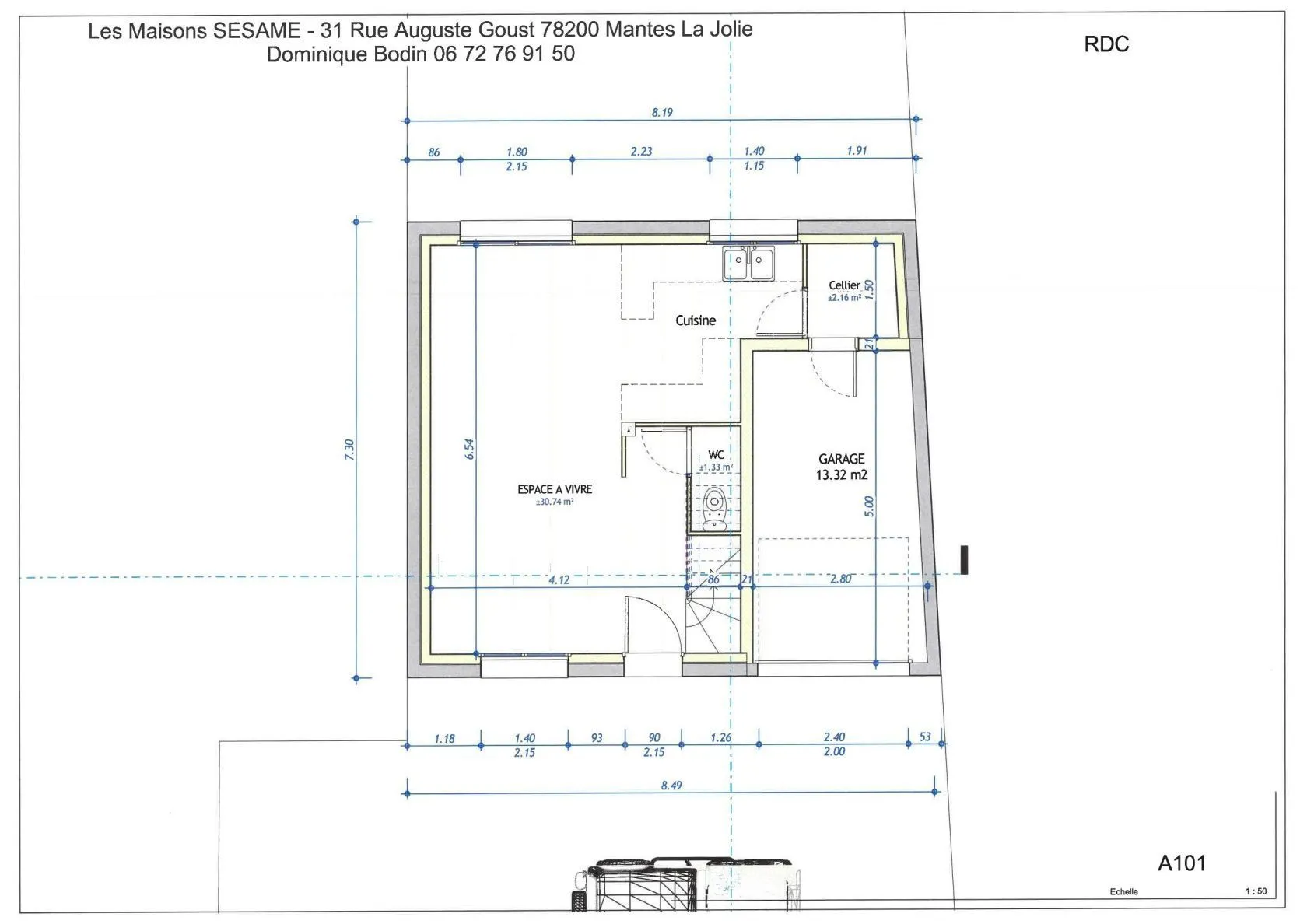 Maison neuve 80 m² à Mantes-la-Ville (78200)