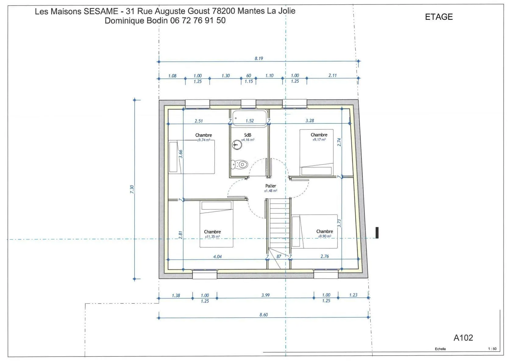 Maison neuve 80 m² à Mantes-la-Ville (78200)