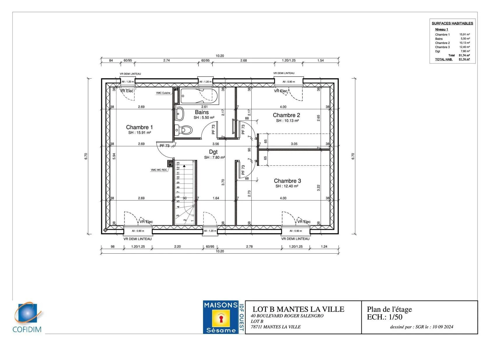 Maison neuve 89 m² à Mantes-la-Ville (78200)