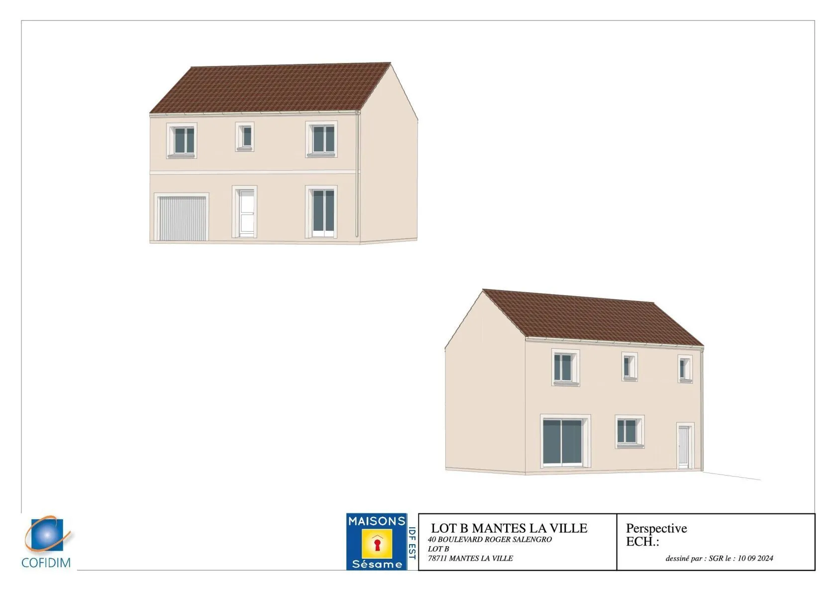 Maison neuve 89 m² à Mantes-la-Ville (78200)