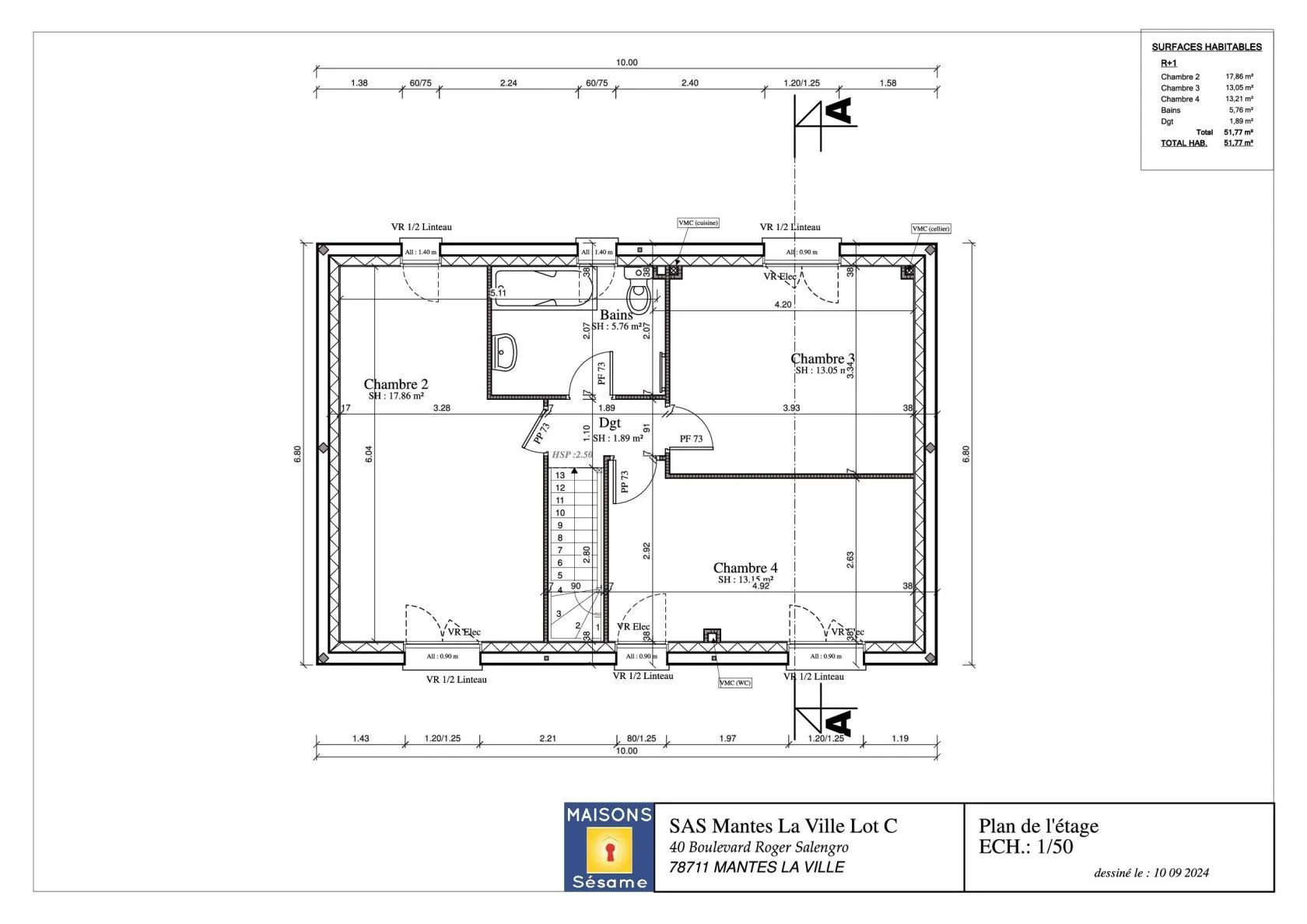 Maison neuve 103 m² à Mantes-la-Ville (78200)
