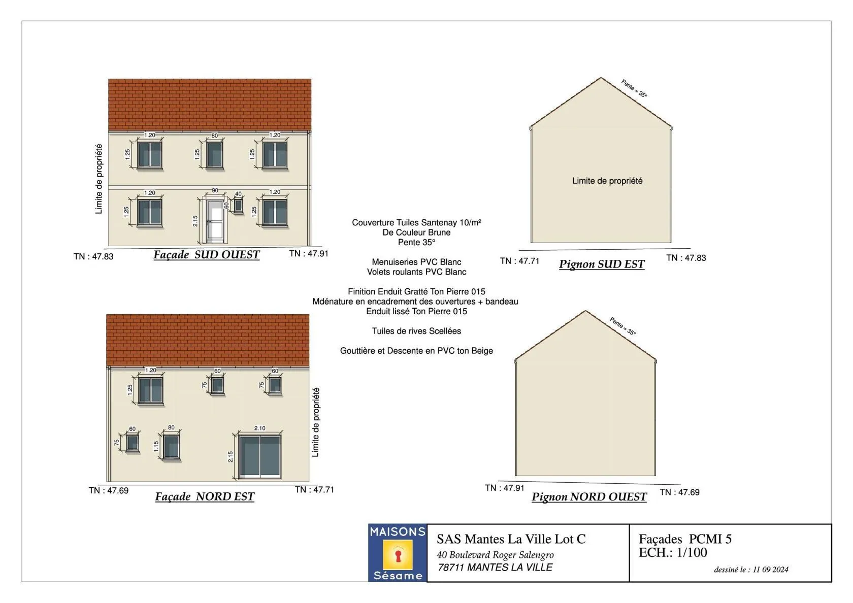Maison neuve 103 m² à Mantes-la-Ville (78200)