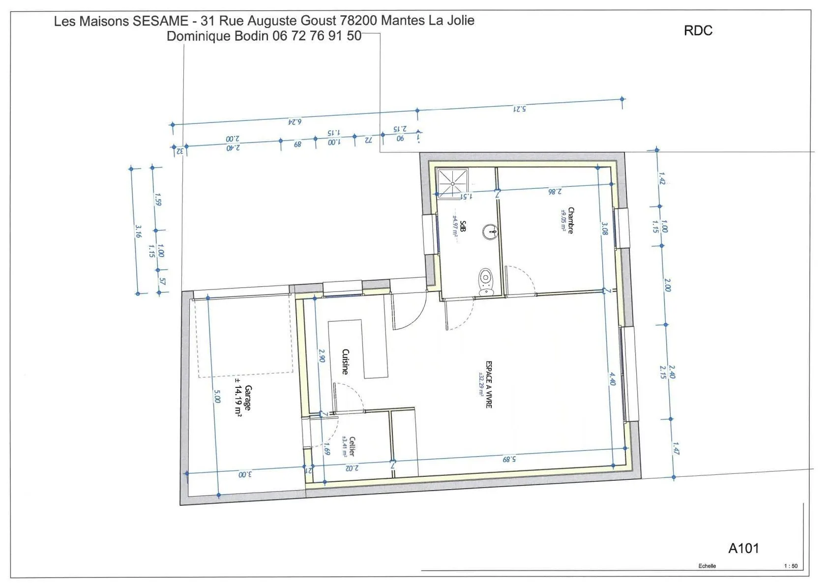 Maison neuve 50 m² à Mantes-la-Ville (78200)