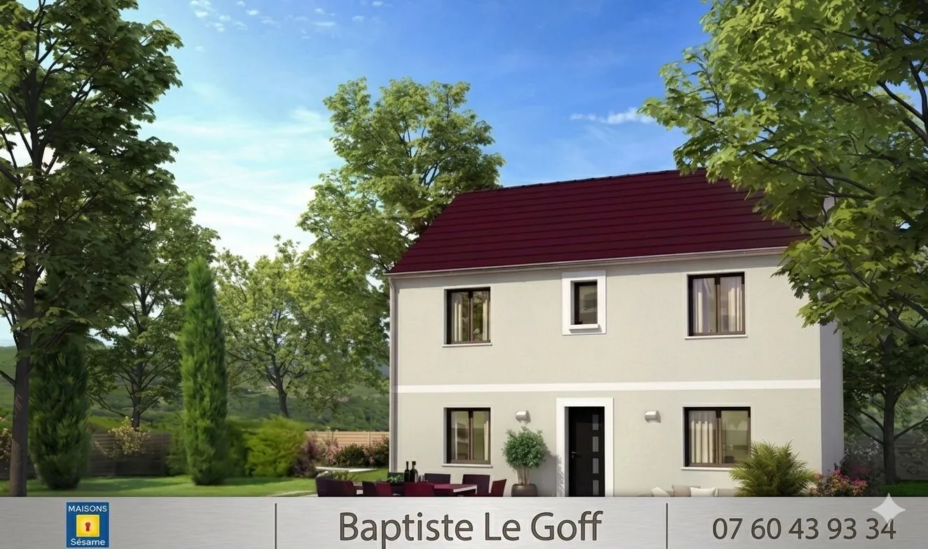 Maison neuve 80 m² à Condé-Sainte-Libiaire (77450)