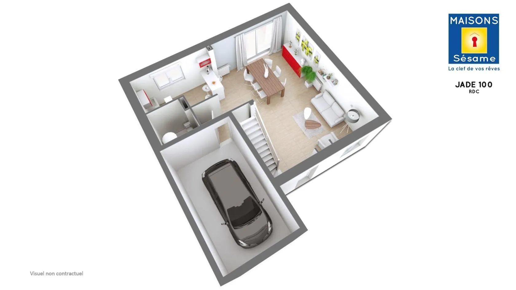 Maison neuve 100 m² à Grisy-Suisnes (77166)