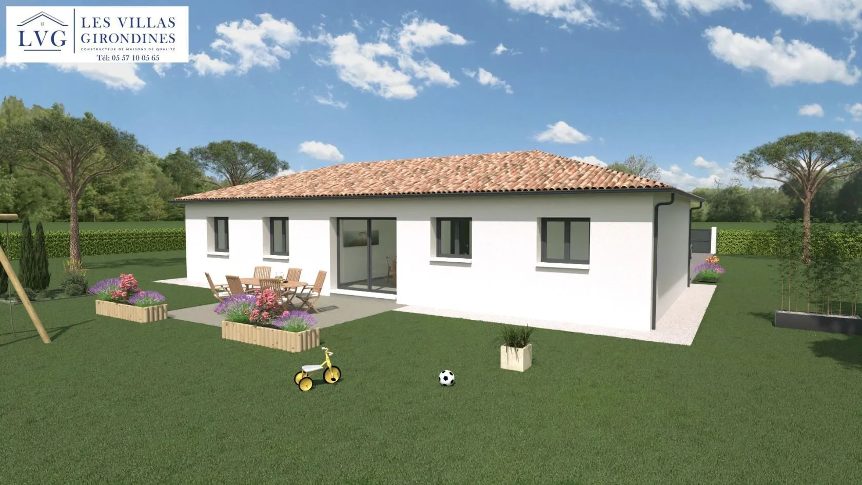 Maison neuve 101 m² à Montussan (33450)