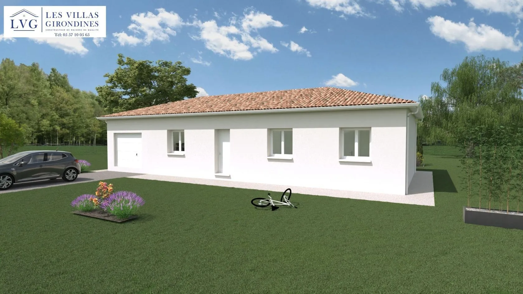 Maison neuve 95 m² à Fargues-Saint-Hilaire (33370)