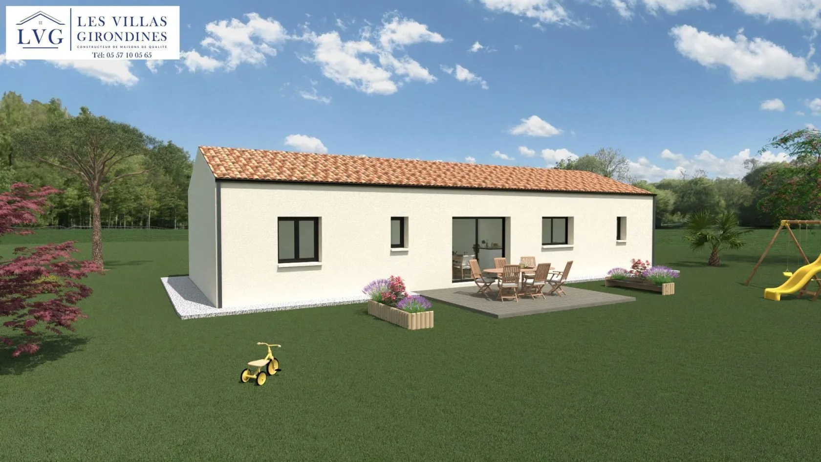 Maison neuve 101 m² à Saint-Selve (33650)