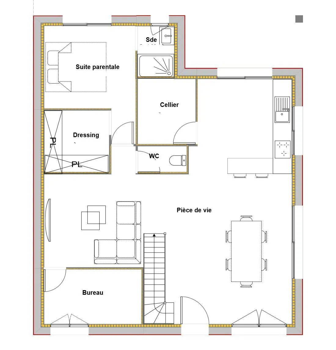 Maison neuve 114 m² à Libourne (33500)