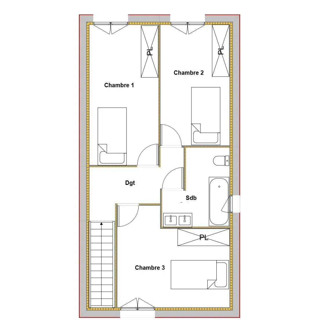 Maison neuve 114 m² à Libourne (33500)