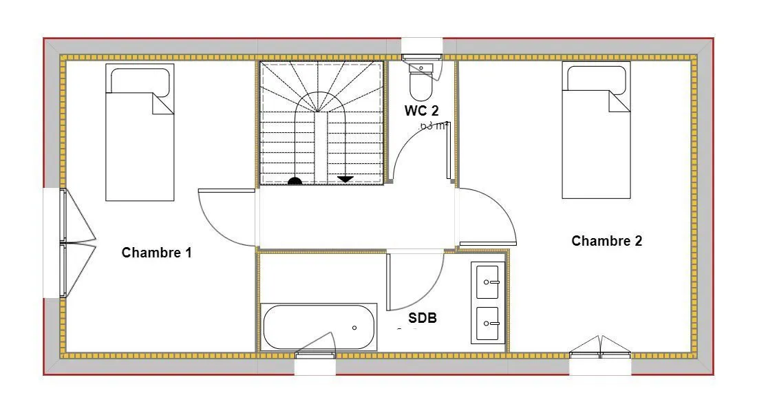 Maison neuve 97 m² au Pian-sur-Garonne (33490)