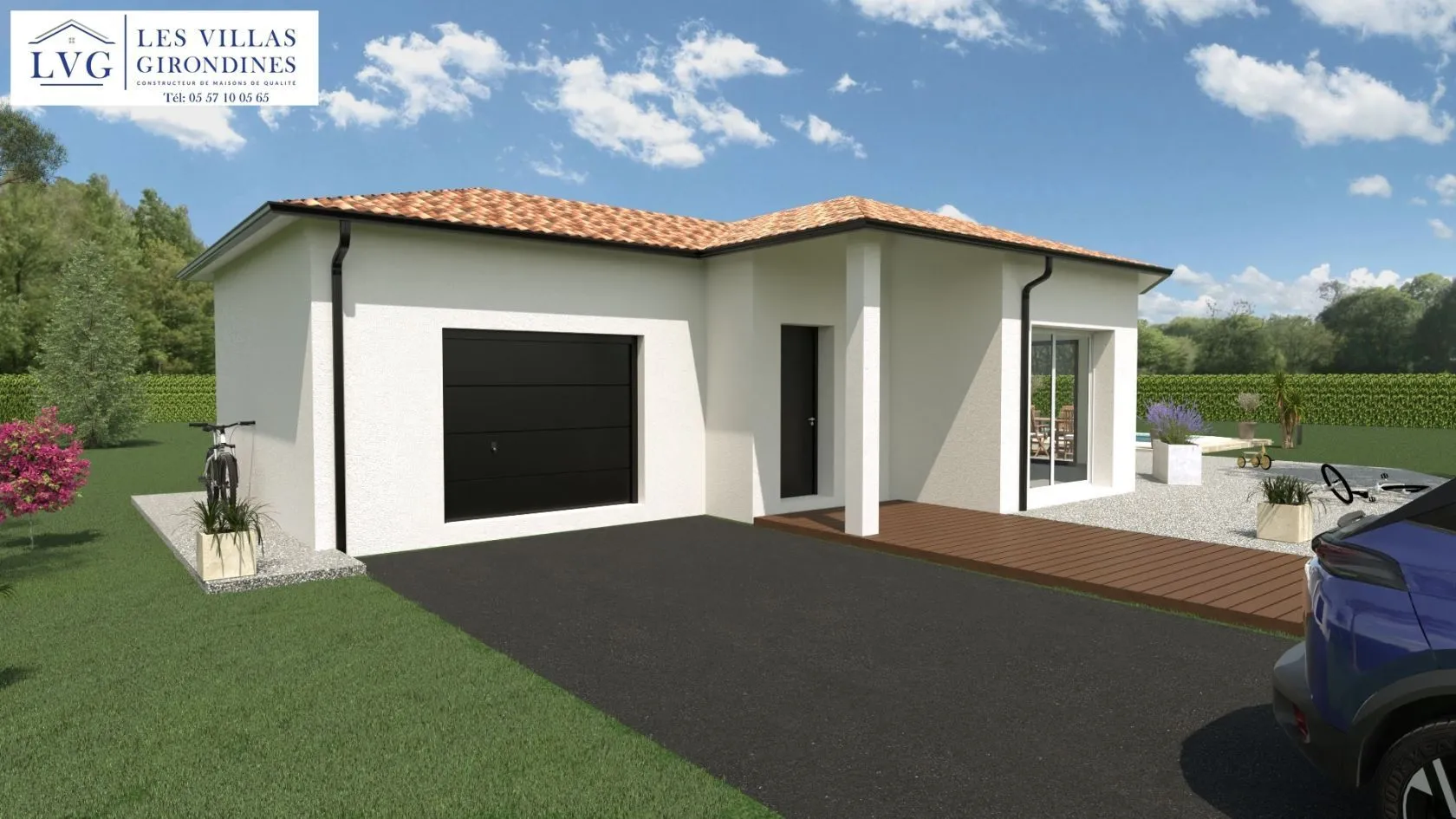 Maison neuve 123 m² à Saint-Symphorien (33113)