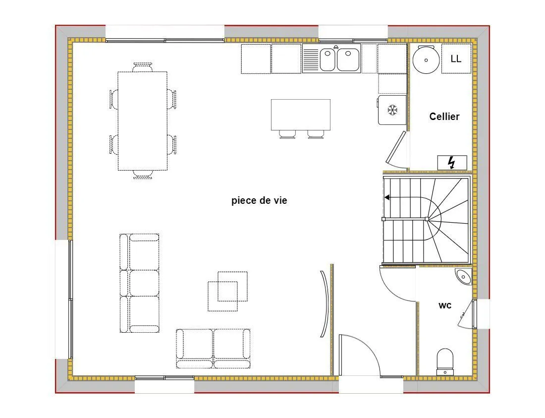 Maison neuve 98 m² à Billaux (33500)