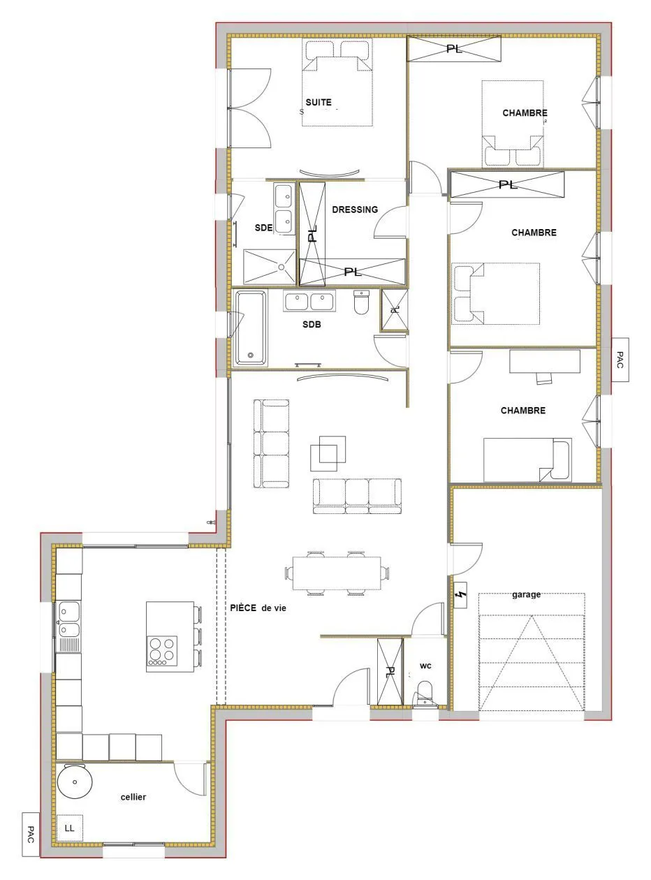 Maison neuve 130 m² à Talence (33400)