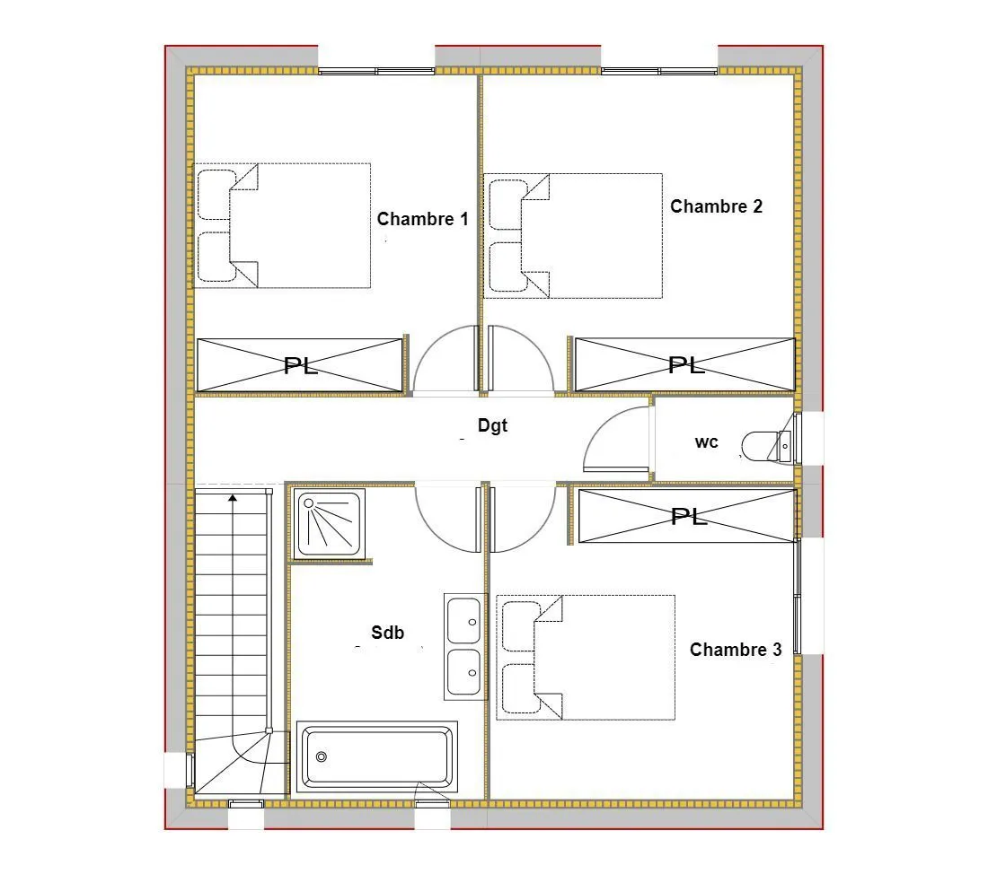 Maison neuve 125 m² à Langon (33210)