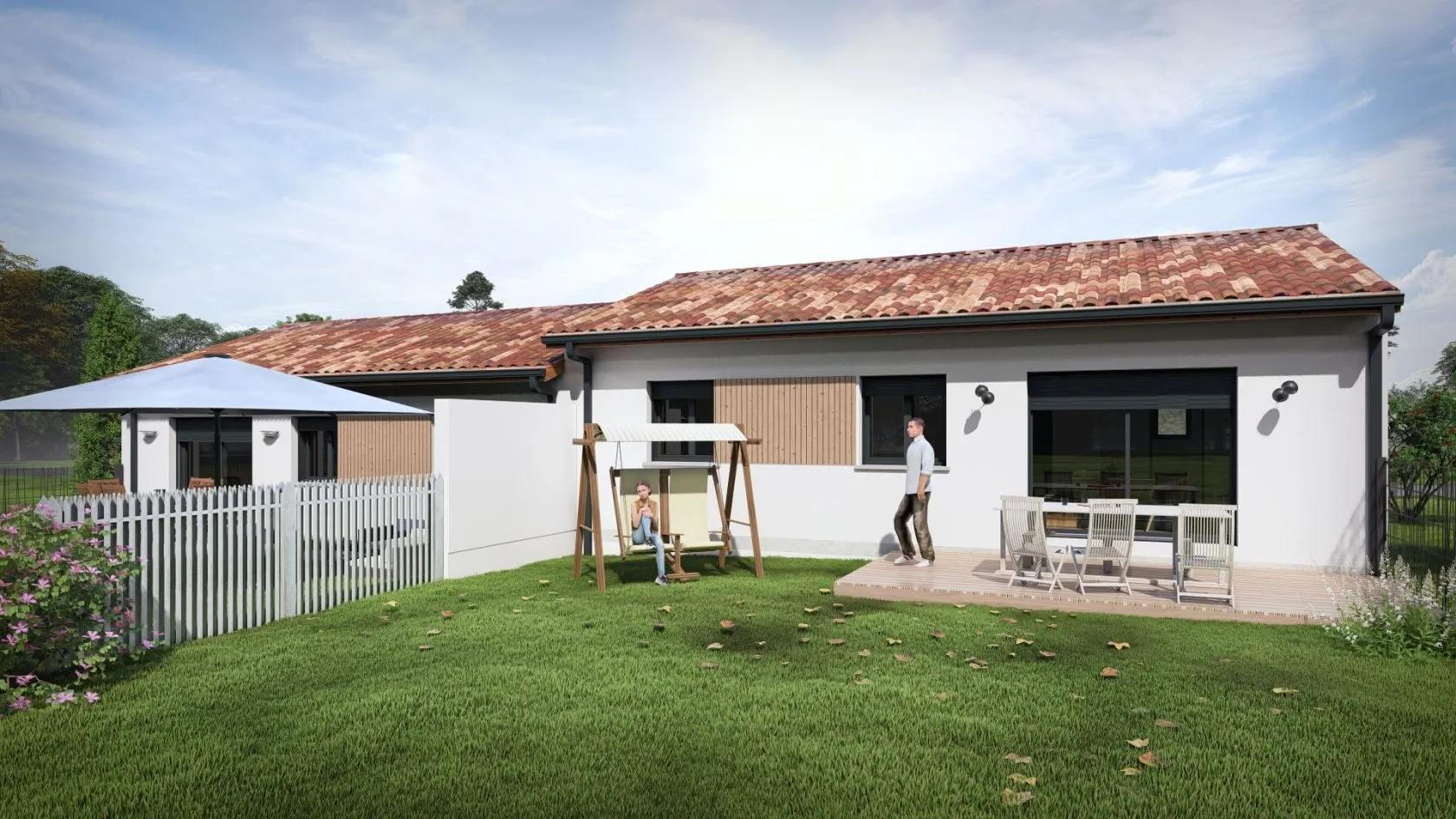 Maison neuve 75 m² à Saint-Pierre-du-Mont (40280)